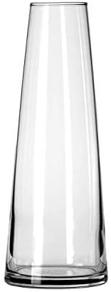 Rishabh home Decoration Glass Vase | Minar Shape Glass Vase | Decorative Glass Vase,Clear 6 inchi