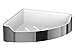 Produktbild Schulte D1826 Duschablage Eckmodell zur Befestigung an der Wand, herausnehmbarer Kunststoffeinsatz, Edelstahl verchromt, 6,5 x 29,3 x 22cm (H x B x T), platzsparende Aufbewahrung von Duschutensilien