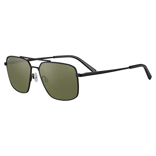 Serengetti Rectangular Aitkin Matte Black-Saturn Polarized 555nm, Multi, One Size4