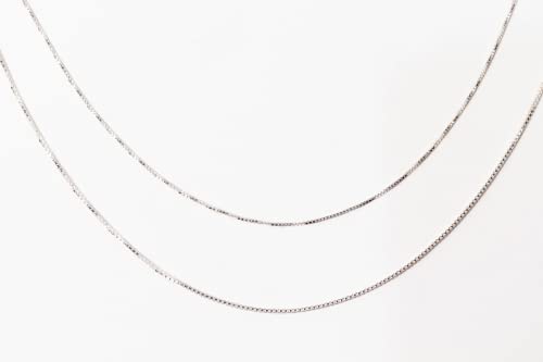 CRAFT WIRE 20 Inches 925 Sterling Silver 1.2mm Box Chain Necklace Made in ITALY