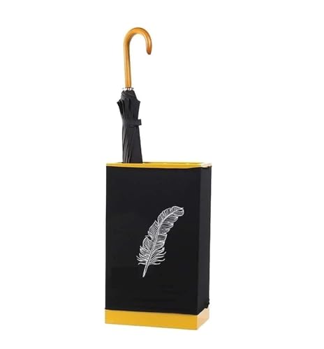 Porte-parapluies moderne en métal rectangulaire pour éviter les sols mouillés - 2
