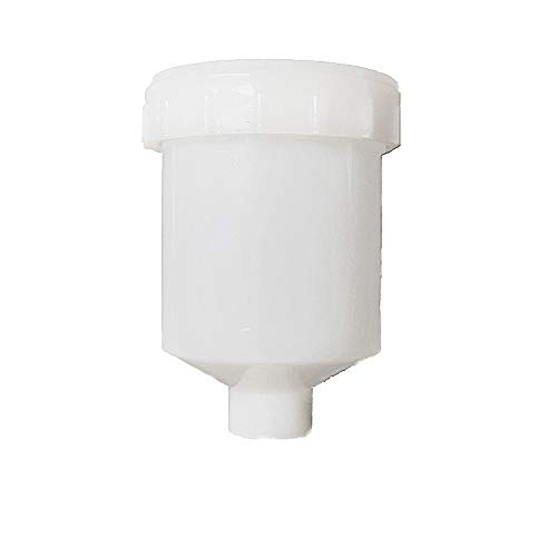 MINI AEROGRAFO HVLP CON TAZZA 125 ML PISTOLA PER RITOCCHI DI PRECISIONE VERNICATURA PER SMALTI E TRASPARENTI (PISTOLA Ø 0.8)