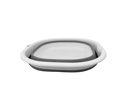 Tonkita Living Foldable Laundry Bowl 10L Collapsible Multi-Purpose Wash Basin for Home Camping & Kitchen