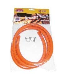 Guison Manguera de butano y 2 Grips Set, 150 cm, Naranja, Pack de 10