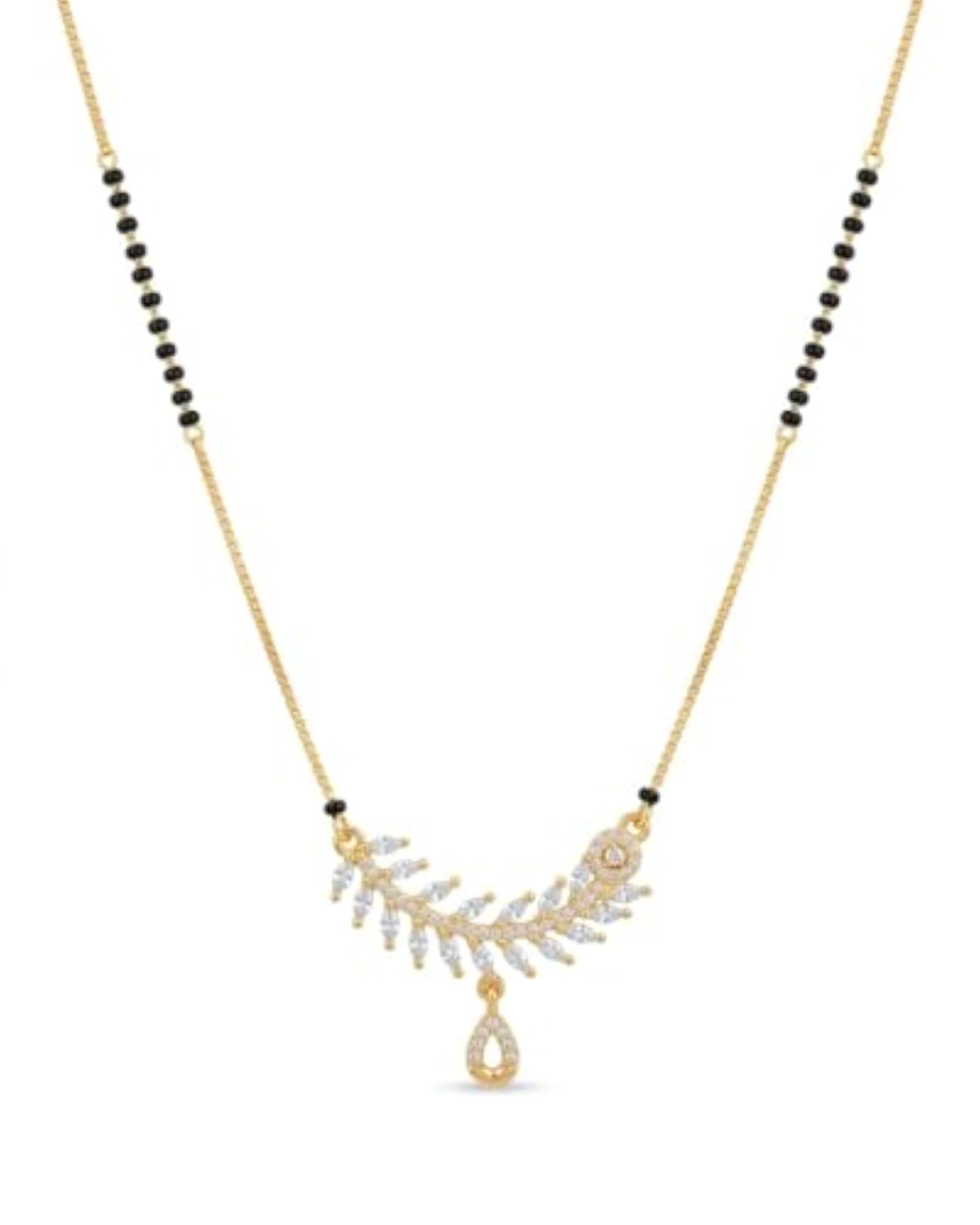 Women's Gold Plated Archi 2.0 Mangalsutra with Artificial Stones
