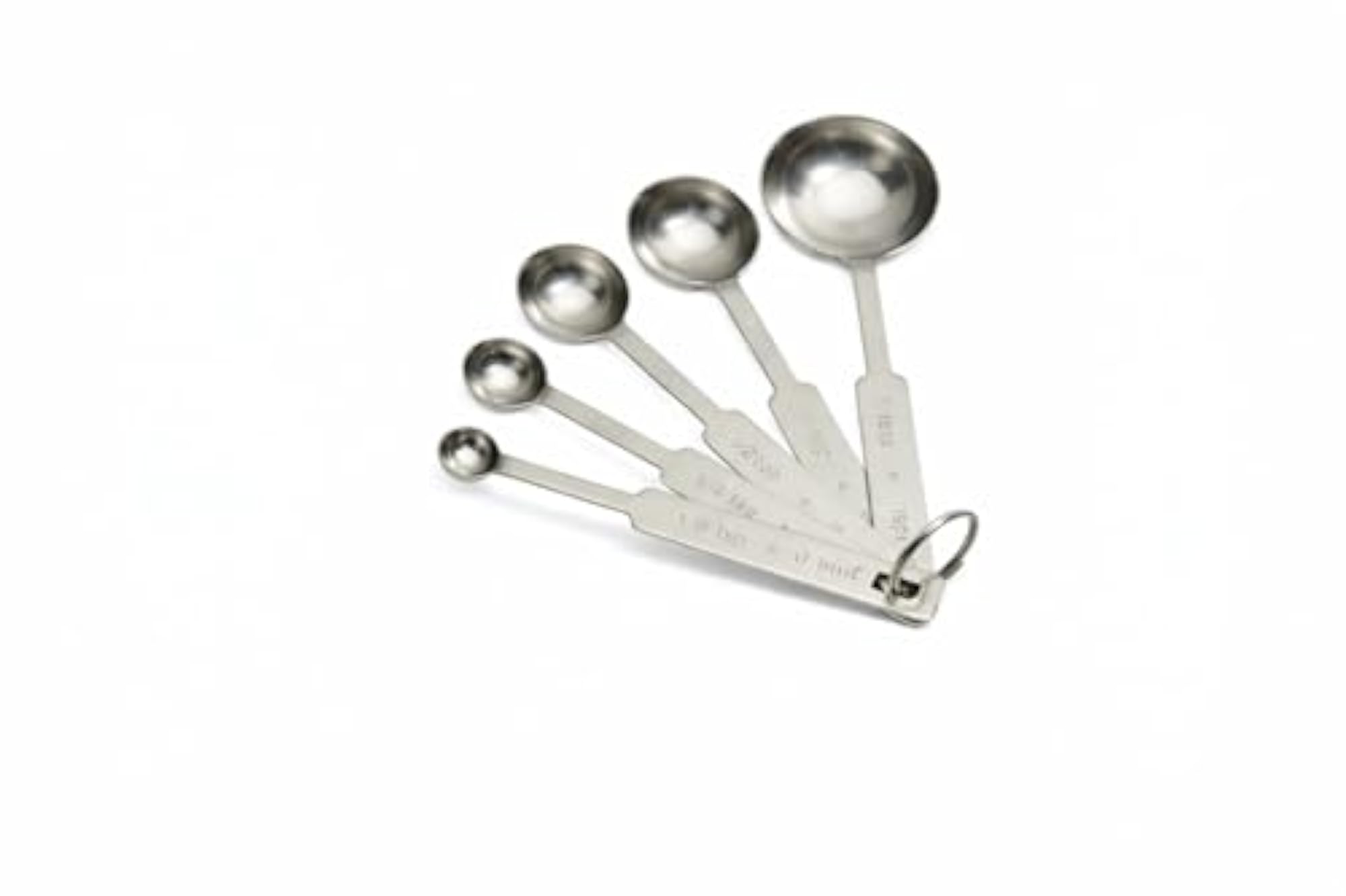 Professional-Grade Measuring Spoon 5 Pc Set Heavy Breakshire Steel