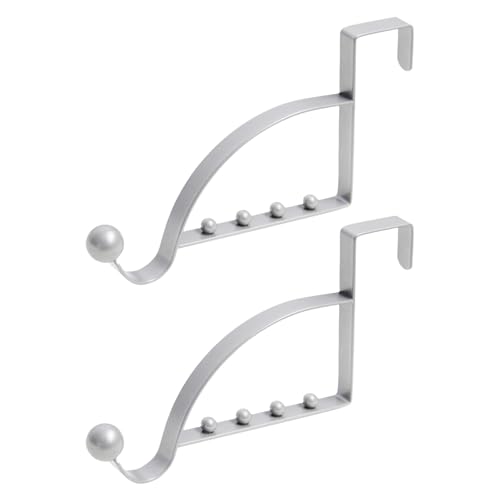 DRAGONRUN 2Pcs Over The Door Hook Door Hanger Hook Rack Door Coat Hanger Over Door Coat Rack for Bathroom Behind Back of Door
