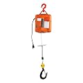 110V Electric Hoist Winch, 1100lbs Electric Winch,Electric Hoist with Remote Control & Single/Double Slings for Factories, Docks, Warehouses, Construction,1500W