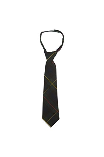 French Toast Boys' Adjustable 8-12 Size Tie, Green Plaid