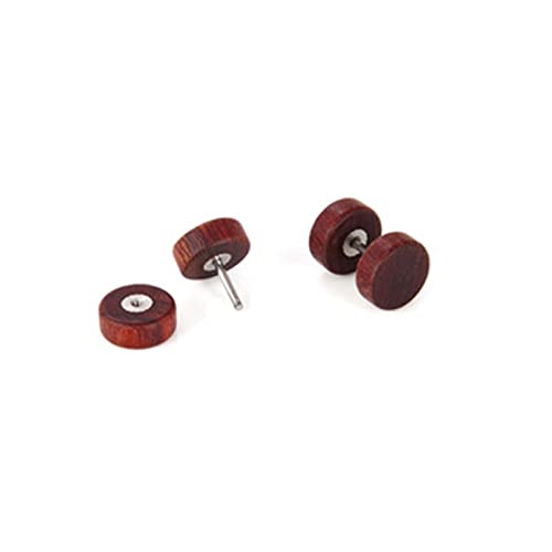 Pendiente de madera para hombre el regalo de joyería gótica perfecto