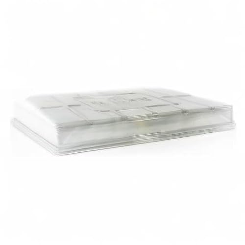 Plant Tray Clear Plastic Humidity Domes: Pack of 10 - Fits 10 Inch x 20 Inch Garden Germination Trays - Greenhouse Grow Covers