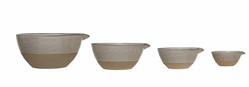 Creative Co-Op DF3271 Stoneware White Batter (Set Of 4) Bowls thumb #3