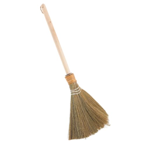 Vaguelly Besen aus Miscanthusgeflecht Besen verquirlen Ladenbesen handgehalten Strohbesen zum Fegen im Freien Besen zum Kehren im Innenbereich Vietnamesischer Besen Plastik