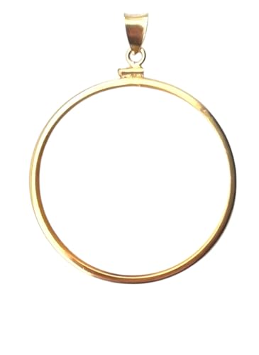 14k gold filled coin bezel for 1 Oz American eagle gold coin - 1 oz Krugerrand gold coin -1 oz Panda 2001 & Up3