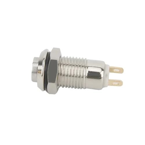 Interruptor de botón metálico autoblocante de 16mm con enchufe cableado para 220V 4
