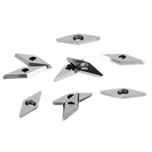 Insertos de carburo para torneado de madera, pack de 10 miniatura 2