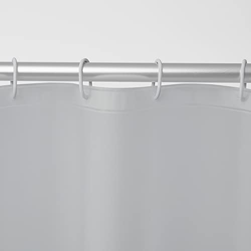 Clorox Treated Grey Shower Curtain Liner 70"X72" With Weighted Magnetic Hem, Lightweight Waterproof Peva For Bathroom Tubs And Stall, Machine Washable #TOP2