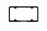 Genuine Mercedes-Benz Q-6-88-0125 - M-B Black Slim Line License Plate Frame (2200)