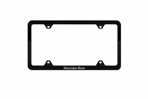 Genuine Mercedes-Benz Q-6-88-0125 - M-B Black Slim Line License Plate Frame (2200)
