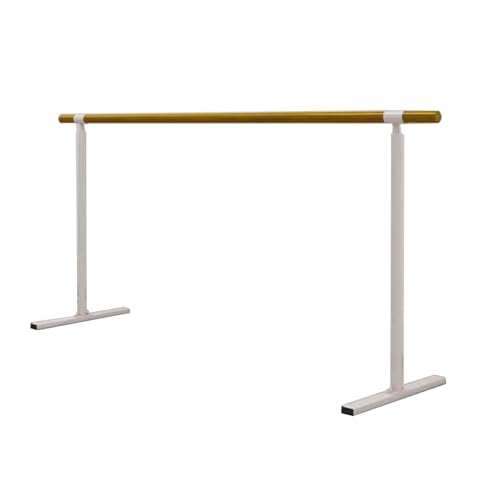 Barre de ballet autoportante blanche de 120 cm pour exercices et étirements