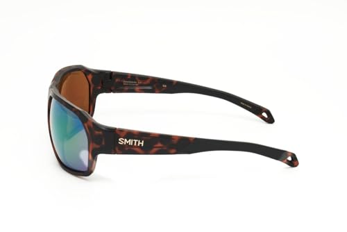 Image of Smith Deckboss Sunglasses Matte Tortoise /ChromaPop Polarized Green Mirror, One Size