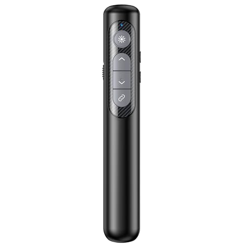 HELLCOOL USB C Presenter, Powerpoint Fernbedienung via USB A & USB C Empfänger, Presenter mit Rot Laserpointer für Präsentationen, Präsentationsfernbedienung für Windows 7 10 11/Mac/PowerPoint/Keynote HELLCOOL USB C Presenter, Powerpoint Fernbedienung via USB A & USB C Empfänger, Presenter mit Rot Laserpointer für Präsentationen, Präsentationsfernbedienung für Windows 7 10 11/Mac/PowerPoint/Keynote