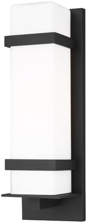 Generation Lighting 8620701-12 Alban Outdoor Wall Sconce, 1-Light 60 Watts, Black