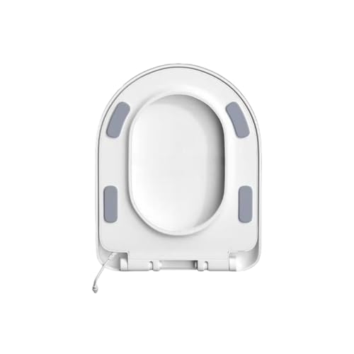 暖房便座、トイレ 便座、標準サイズおよび大型サイズのトイレに対応、デジタル温度調節、省エネ、取り付け簡単、ライトアイボリー (大きなU字型)
