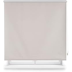 Estores Para Escaparates Blindecor Draco Estor enrollable opaco liso - Gris plata, 160 x 175 cm (Ancho por Alto). Tamaño de la Tela 157 x 170 cm. Estores térmicos blackout