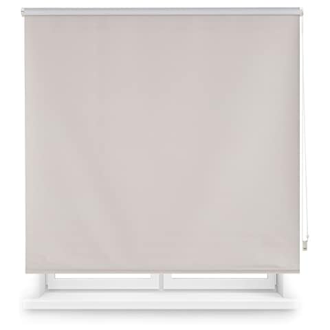 Blindecor Draco - 100 Percent Opaque Roller Blind, 100x230 cm, Silver Grey Cover