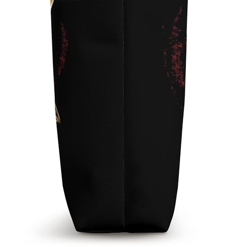 Bolso tipo tote rojo con logo de murciélago de Ozzy Osbourne miniatura 3