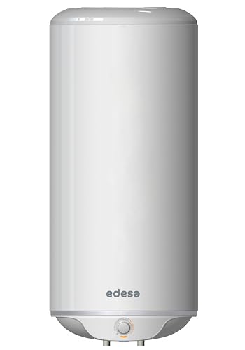 Edesa, Tre-Calentador de Agua Electrico Vertical,Termo Electrico 100 Litros, Regulación Externa+Resistencia Cerámica Envainada, 43,3x102x45cm-Fabricado para Instalación en España (Clase Energética C)