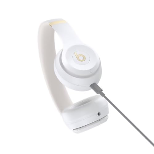 Image of Beats Solo 4 - Wireless Bluetooth On-Ear Headphones, Apple & Android Compatible, Up to 50 Hours of Battery Life - Warm White