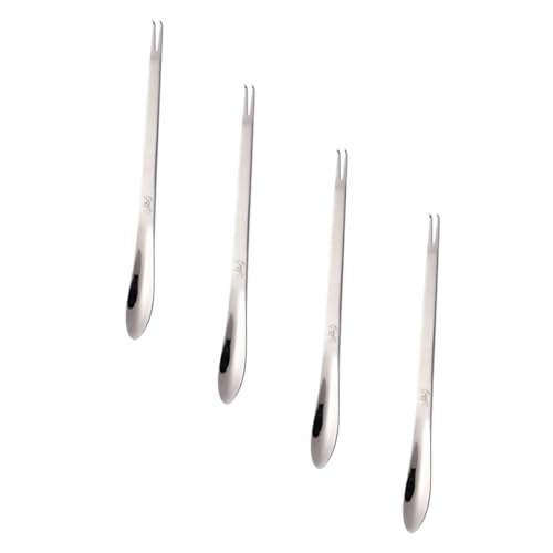 BESPORTBLE Kit de 4 Tenedores para Mariscos de Acero Inoxidable 304, Herramientas Multifunción para Pelar Cangrejos y Langostas, Utensilios Resistentes para Uso en Hogar y Restaurante