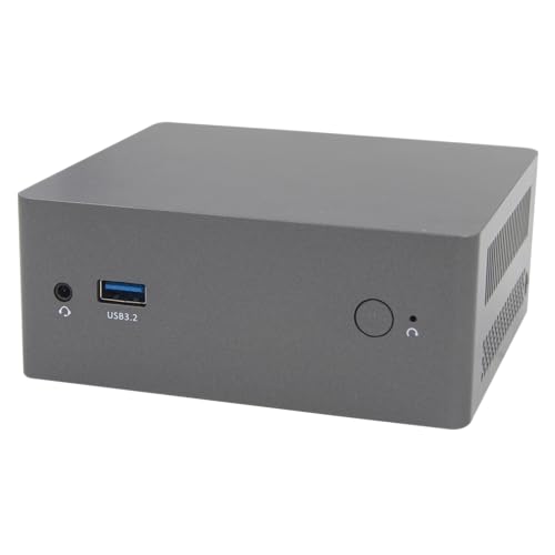 SKULLSAINTS Shadow Mini PC: 12th Gen N100, Win 11 Pro, 4K HDMI, Dual Display, Dual-Band WiFi & Bluetooth 4.2, M.2 NVME and 2.5 inch SATA Support, Micro SD Card, Large Cooling Fan (512, GB, 16, GB)
