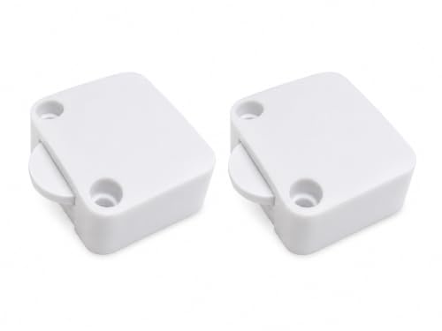 Image of Automatic Wardrobe Cabinet Door Light Switch, Push-to-Off Door Activated Switch for Wardrobe, Closet, Cupboard, Cabinet & Furniture Lights, Pack of 2