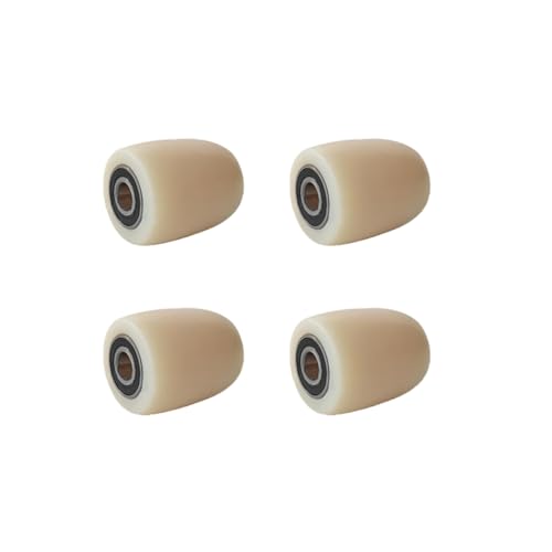 4 piezas con rodamientos 6204 integrados, diámetro interior de 20 mm, ruedas de carga de nailon, rueda de tambor de 80 x 93 x 20 mm, capacidad de carga de 600 kg