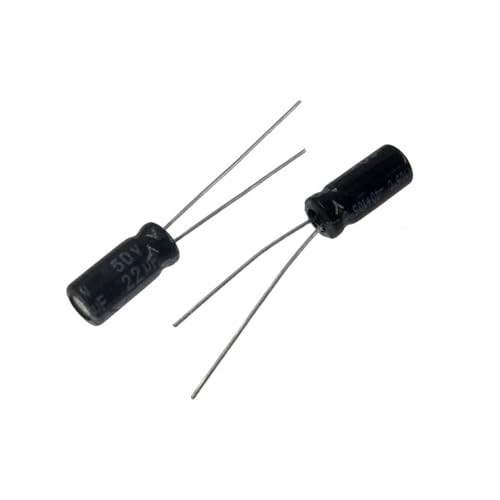 Condensateur radial 22uF 50V en aluminium à haute durabilité thermique 5x7mm - Lot de 50