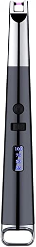 Image of Electric Arc Windproof USB Rechargeable Candle Lighter, Flameless Camping Lighter with USB Cable, for Home Kitchen Outdoor BBQ Camping