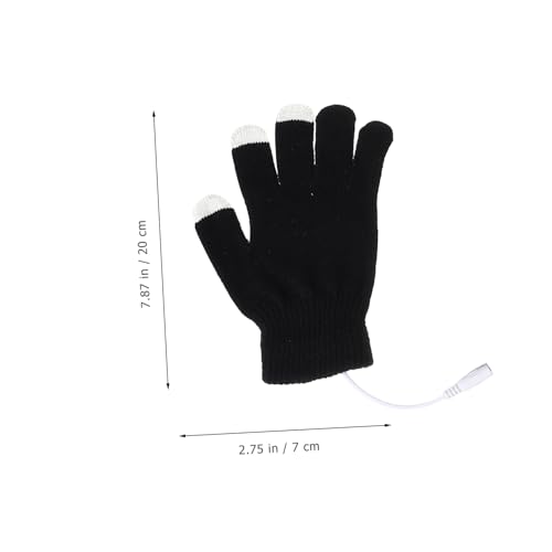 Manos frías al usar el móvil Guantes calefactados USB táctiles 6