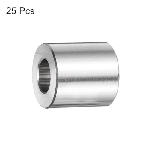 QUARKZMAN 25 Stück Edelstahl Abstandshalter 3/8 Bohrung x 3/4 AD x 3/4 Länge Schraube Buchse Glatte Oberfläche Rund Metall Distanzhülsen für M10 Schrauben Bolzen und Stangen