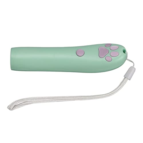 DOINGKING Jouet de Projection à LED pour Chat, Jouet d'entraînement pour Chat réduire la Solitude Lampe de Poche à LED pour Chat Multifonctionnel pour Chats d'intérieur(Vert Corail) Cover