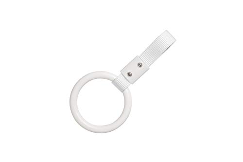 KEI PROJECT Tsurikawa Handle Japanese Subway Ring Train Bus Handle Hand Strap Drift Charm JDM Bosozoku (Round: White)