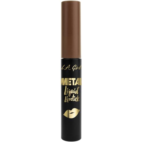 Image of L.A Girl Metal Liquid Lipstick, Satin Gold, 7ml