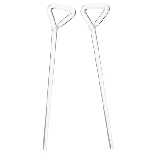 TOYZFRIENDY - TOYZFRIENDY 2 Stück Teiliges Glas zellstreuer Dreieck Ergonomisch Leicht Laborzubehör für Präzises Verteilen und Schaben in Labors und Bädern
