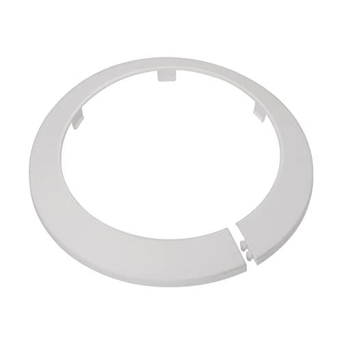 uxcell Pipe Cover Decoration, 110mm PP Plastic Escutcheon Water Pipe Drain Line Cover White 2pcs