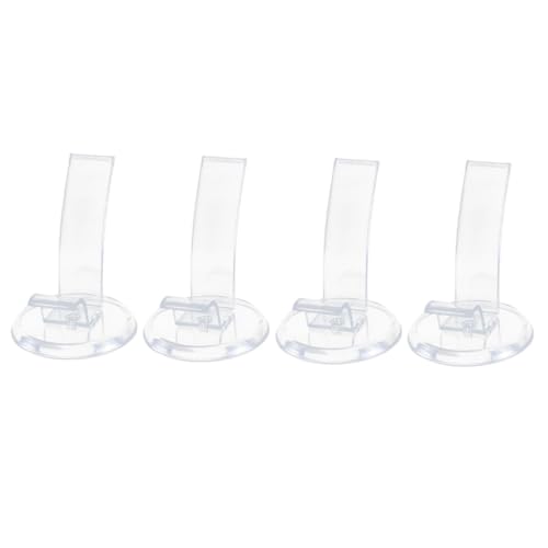 Cabilock Shoe Display Stands 4 Pack Pvc Risers Display Shoe Rack for High Heels Holding Rest