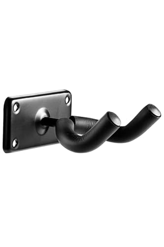 Guitar Wall Mount Hanger - Secure and Stylish Display for Acoustic, Electric, and Bass Guitars - Space-Saving Design