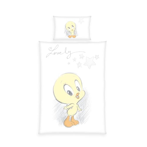 Herding Looney Tunes - Juego de Cama (Funda nórdica de 100 x 135 cm, con Cierre de Botones, 40 x 60 cm, 100% algodón), diseño Reversible