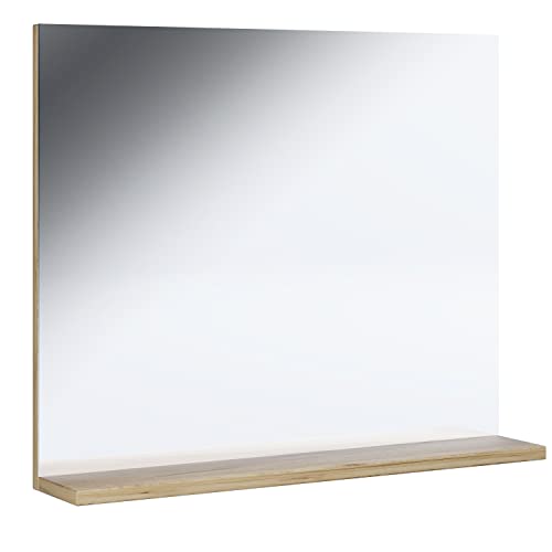 VCM Badspiegel Rahmenlos | Hängespiegel mit Ablage | modernes Design |...